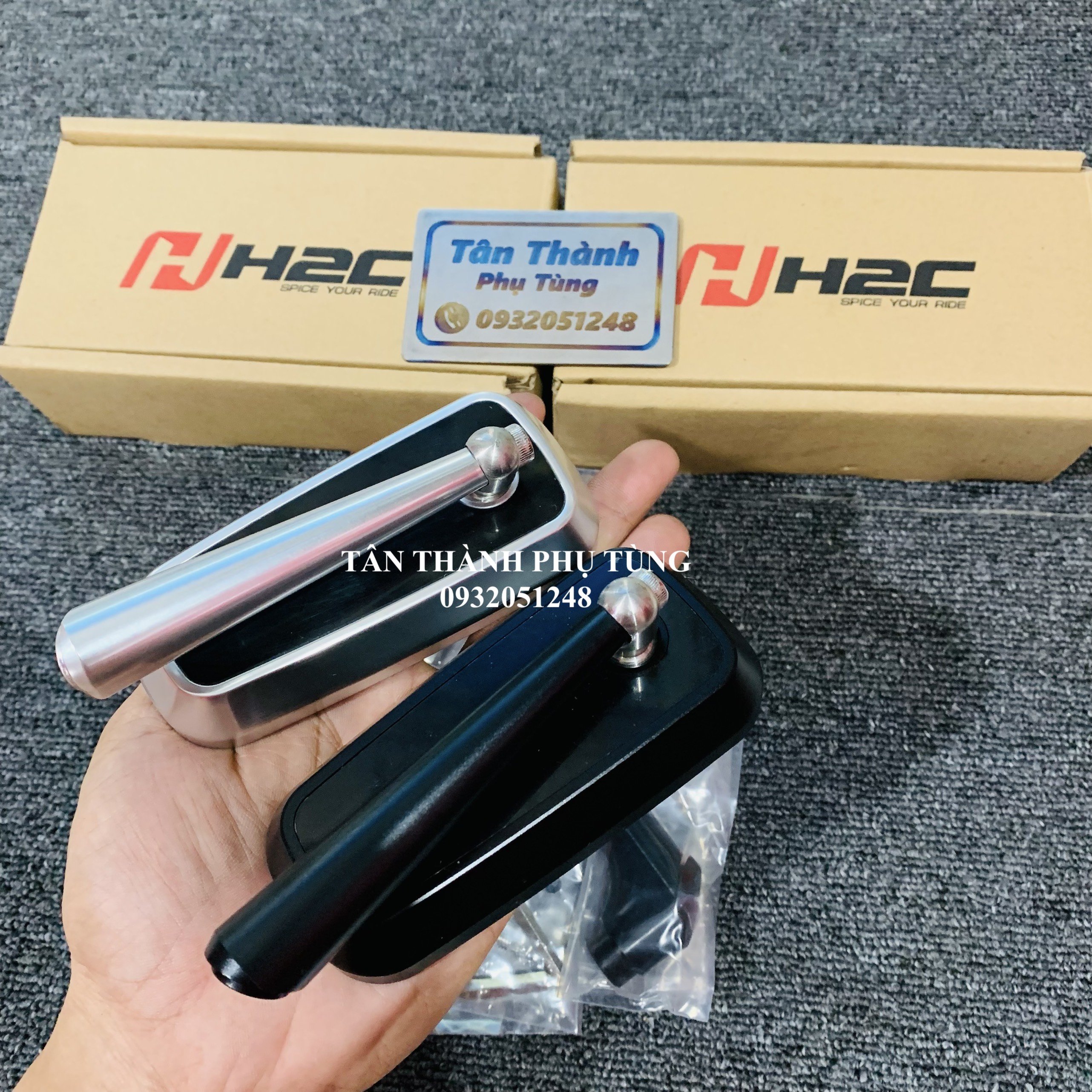 Kính chiếu hậu H2C chính hãng bên trái( gía 1 cái)