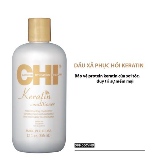 Dầu xả phục hồi Chi Keratin Shampoo 355ml