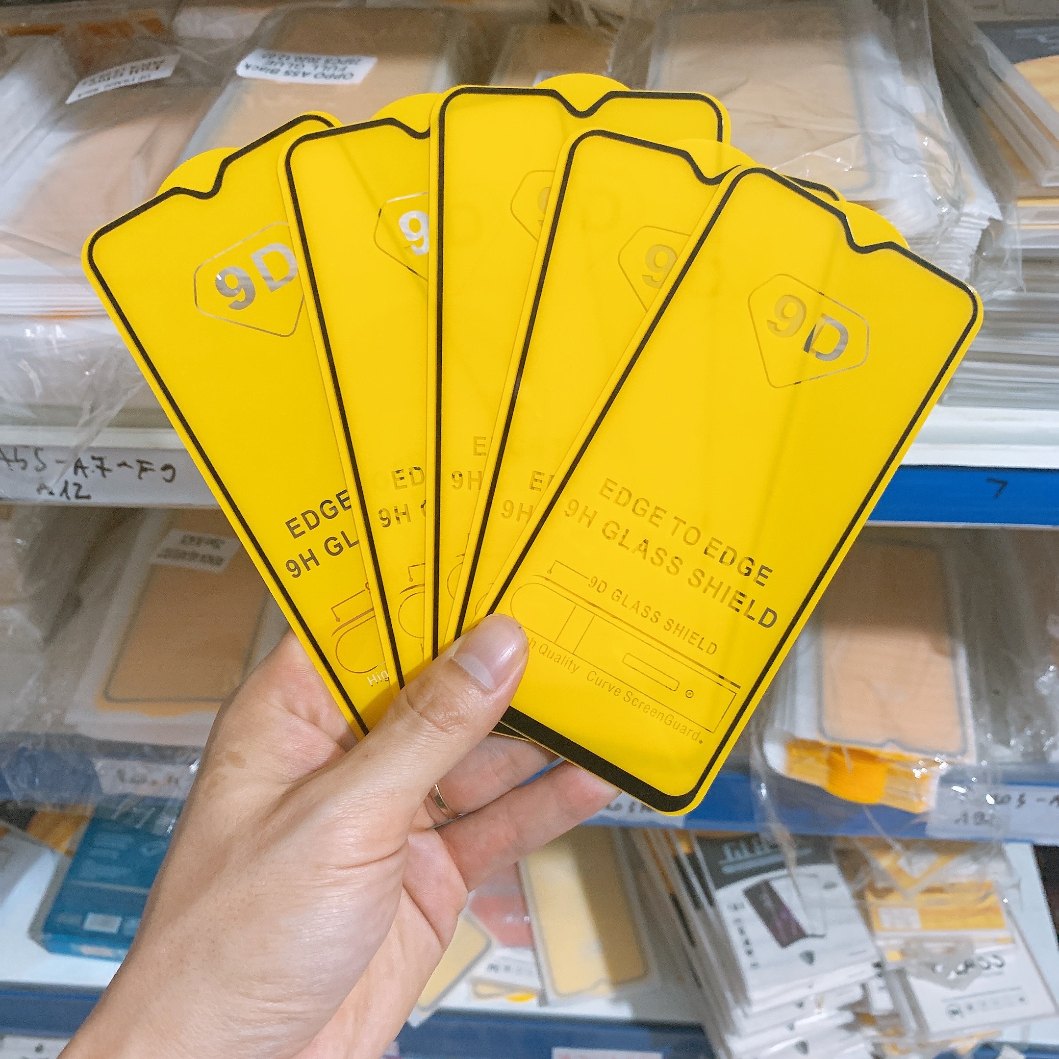 Kính cường lực 9D Oppo Full Màn hình A31 A52 A53 A54 A55 A57 A58 A71 A72 A74 A76 A77s A78 A83 A92 A93 A94 A95 A96 2020 cao cấp - Độ cứng 9H - Vát cạnh tràn viền - Tặng kèm bộ giấy lau Màn hình