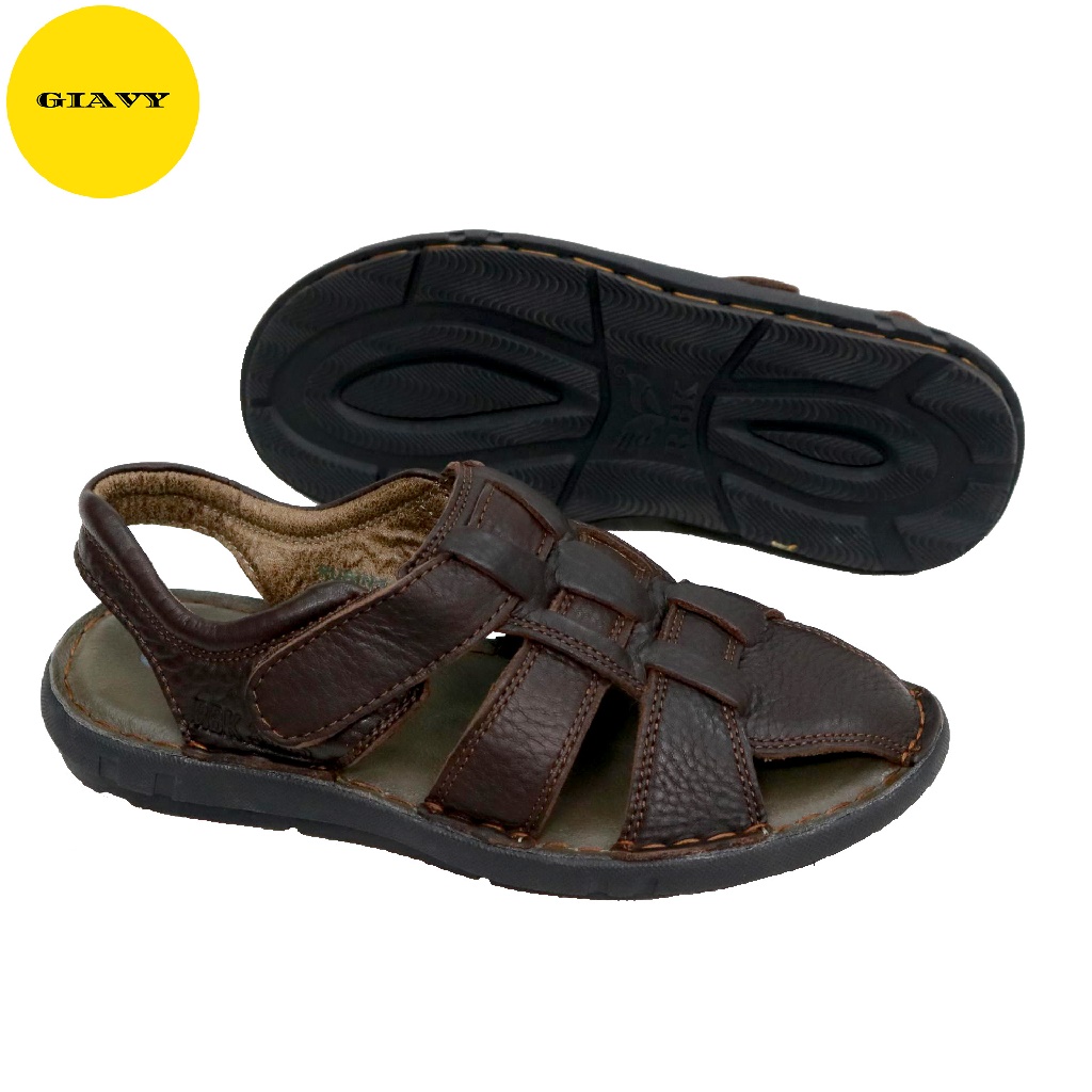 Giày sandal nam, Giày da bít mũi SU3315 - GIAVY