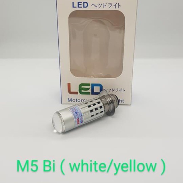 Đèn Pha Bi Cầu M5 Gắn Xe Đời Cũ [ Cos Vàng - Pha Trắng ]
