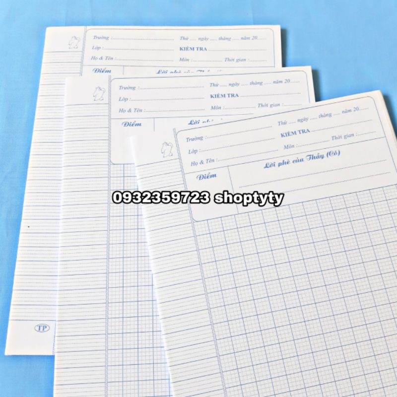 Lốc 200 Tờ Giấy Kiểm Tra Tiến Phát