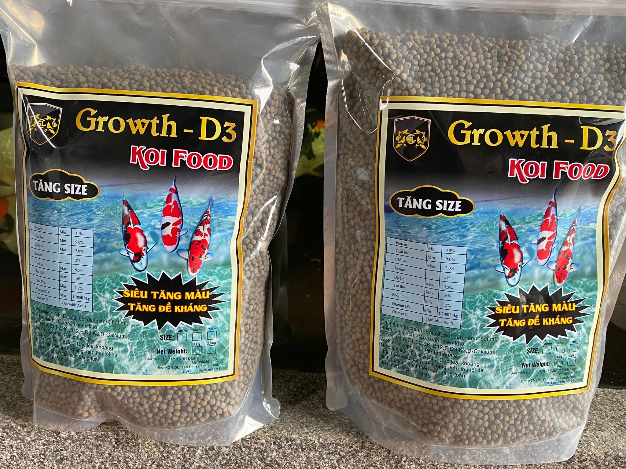 Cám cá Koi Growth-D3