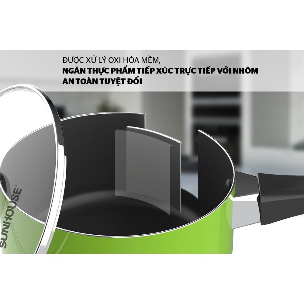 Nồi nấu bột cho bé Sunhouse 14cm