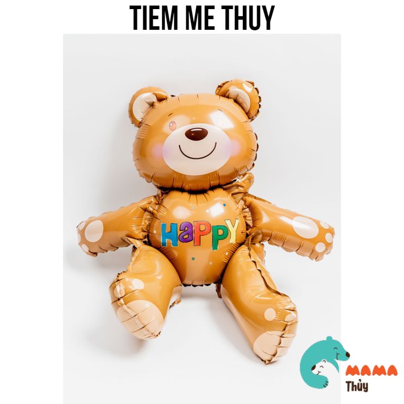 Bóng gấu nâu 4D trang trí sinh nhật