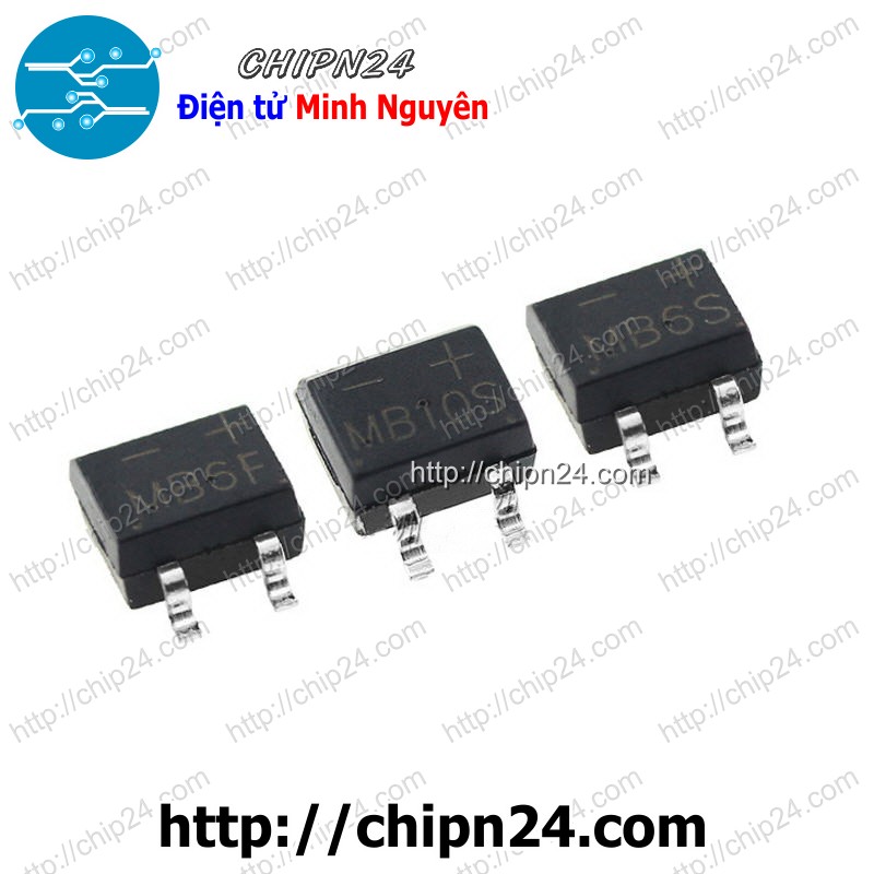 Cầu diode mb6f sop-4 0.8a 600v