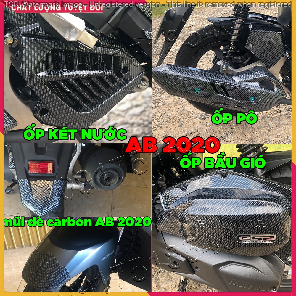 Bộ ốp cacbon ab 2020 - 2021 - 21 5 món như hình chính hãng artistar
