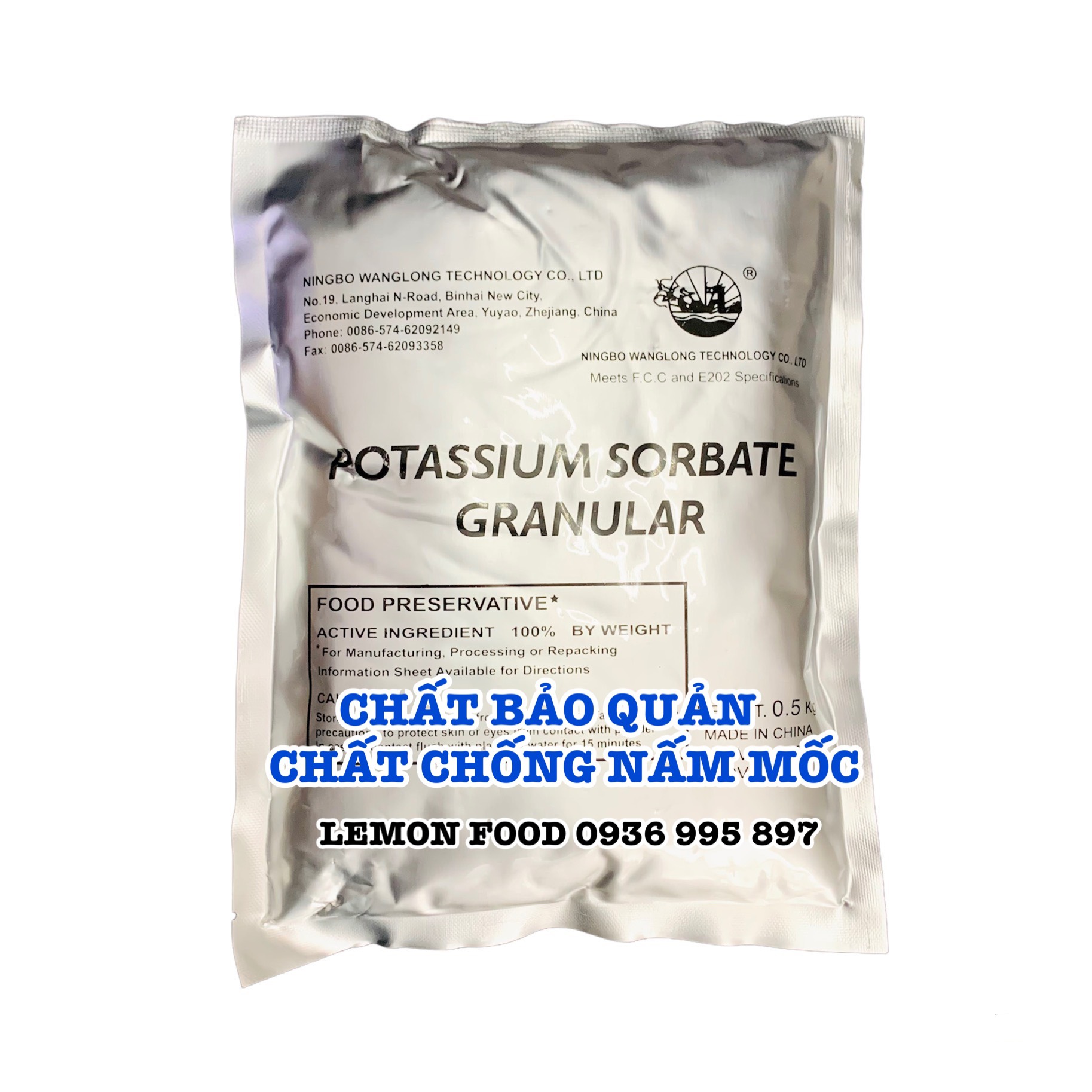 Chất bảo quản thực phẩm potassium sorbate granular giảm ôi thiu, nấm mốc, nấm men cho đồ ăn, nước uống
