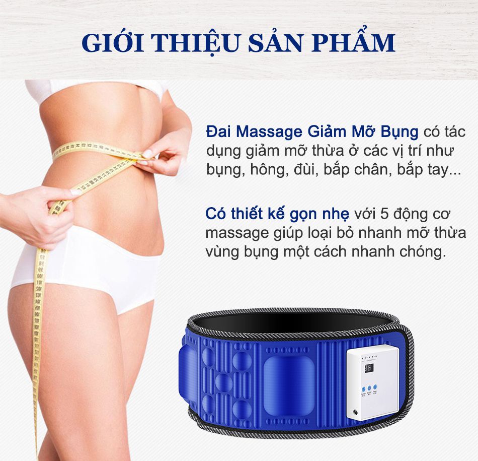 ĐAI MASSAGE BỤNG GIẢM BÉO X5