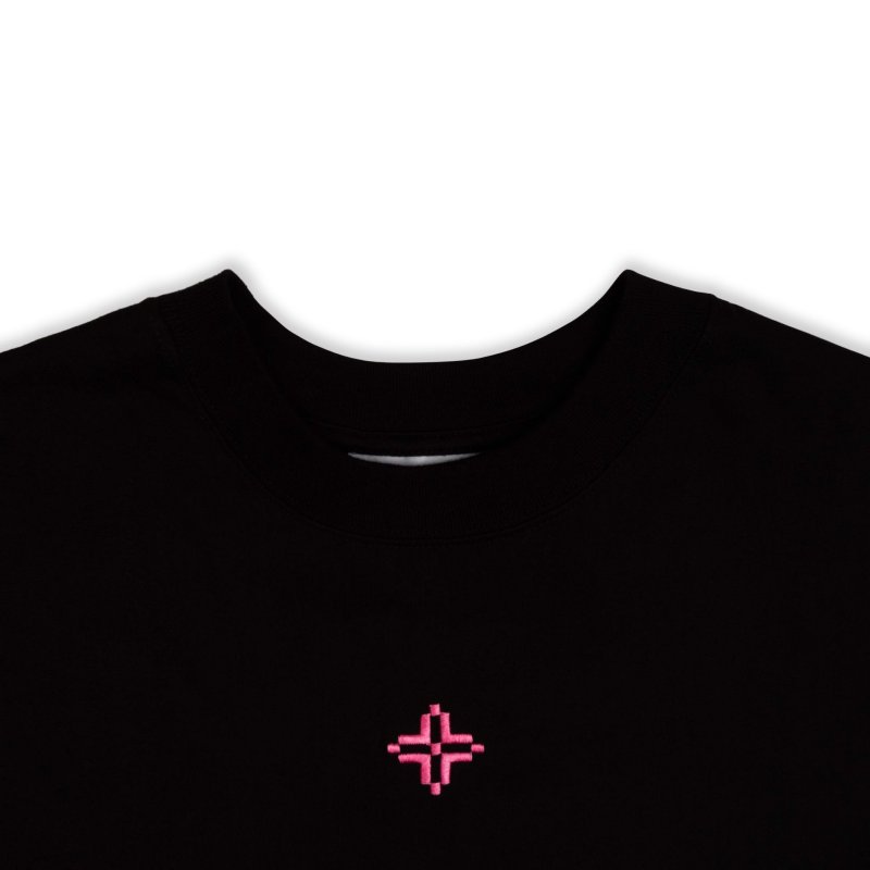 [DF]LEVENTS® Áo thun XL "LẤP LÁNH" LOGO BLACK / PINK