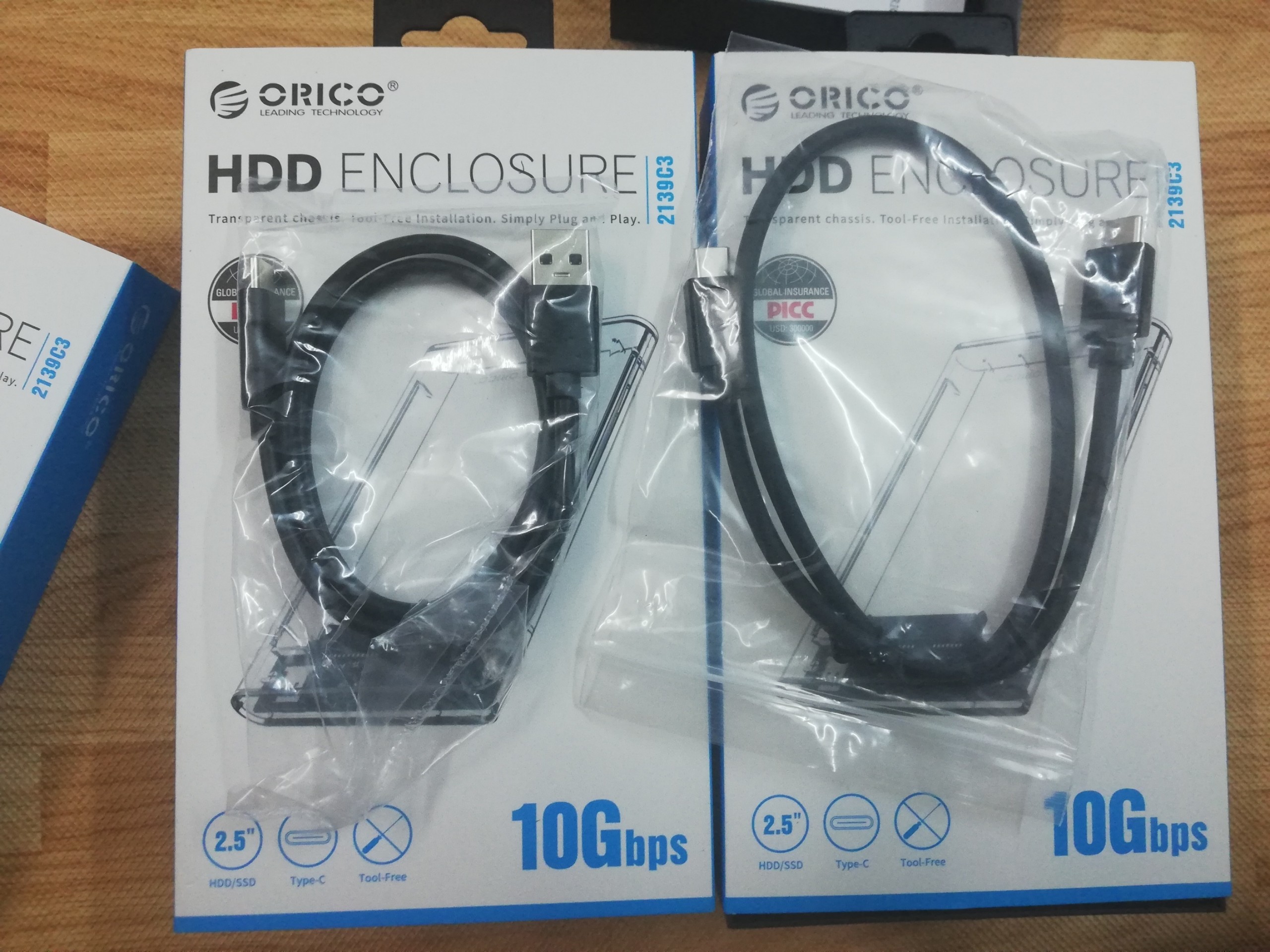 [HCM]Hộp gắn ổ cứng Orico chuẩn Type C Usb 3.1 Gen2 2.5