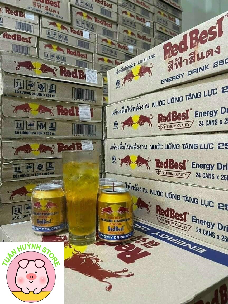 Nước tăng lực Red Best (không phải Red bull) 24 lon/ thùng