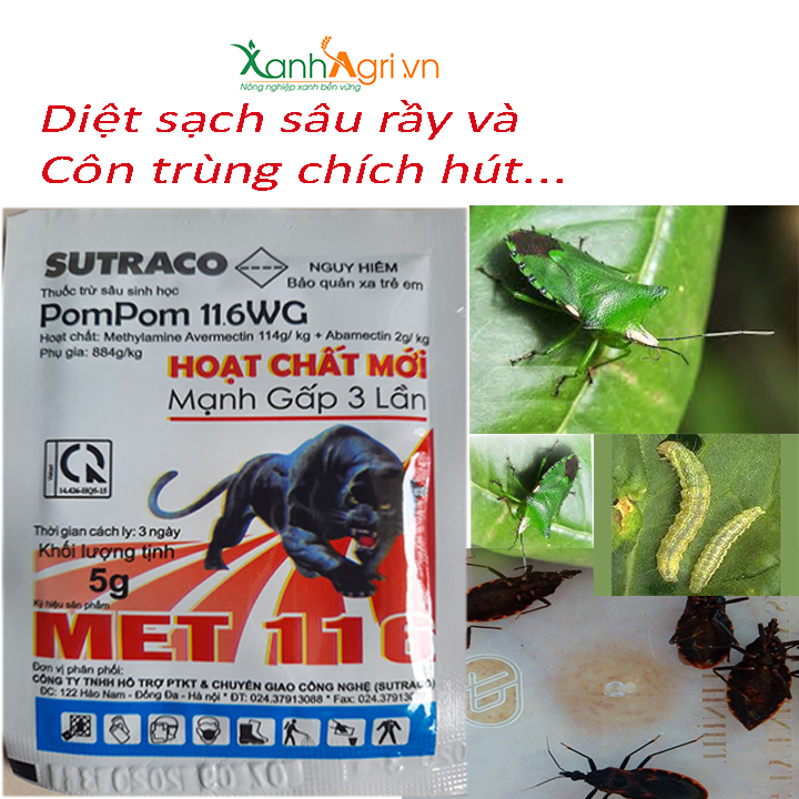 [HCM]CHẾ PHẨM SINH HỌC TRỪ SÂU MET 116