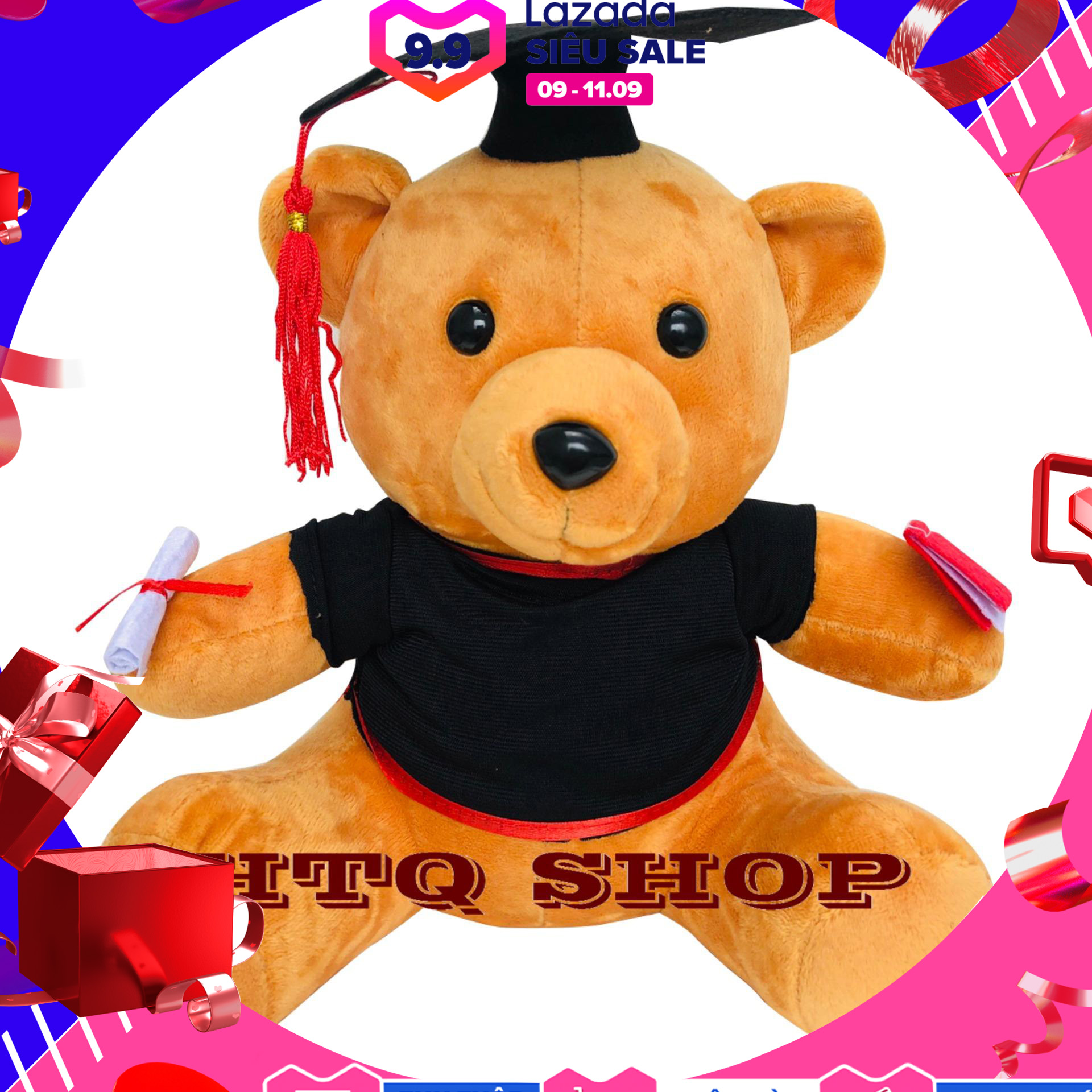 Gấu bông tốt nghiệp 25CM
