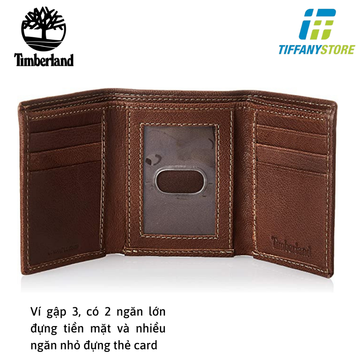 Ví nam Timberland Men's Genuine Leather Rfid Blocking Trifold Security Wallet