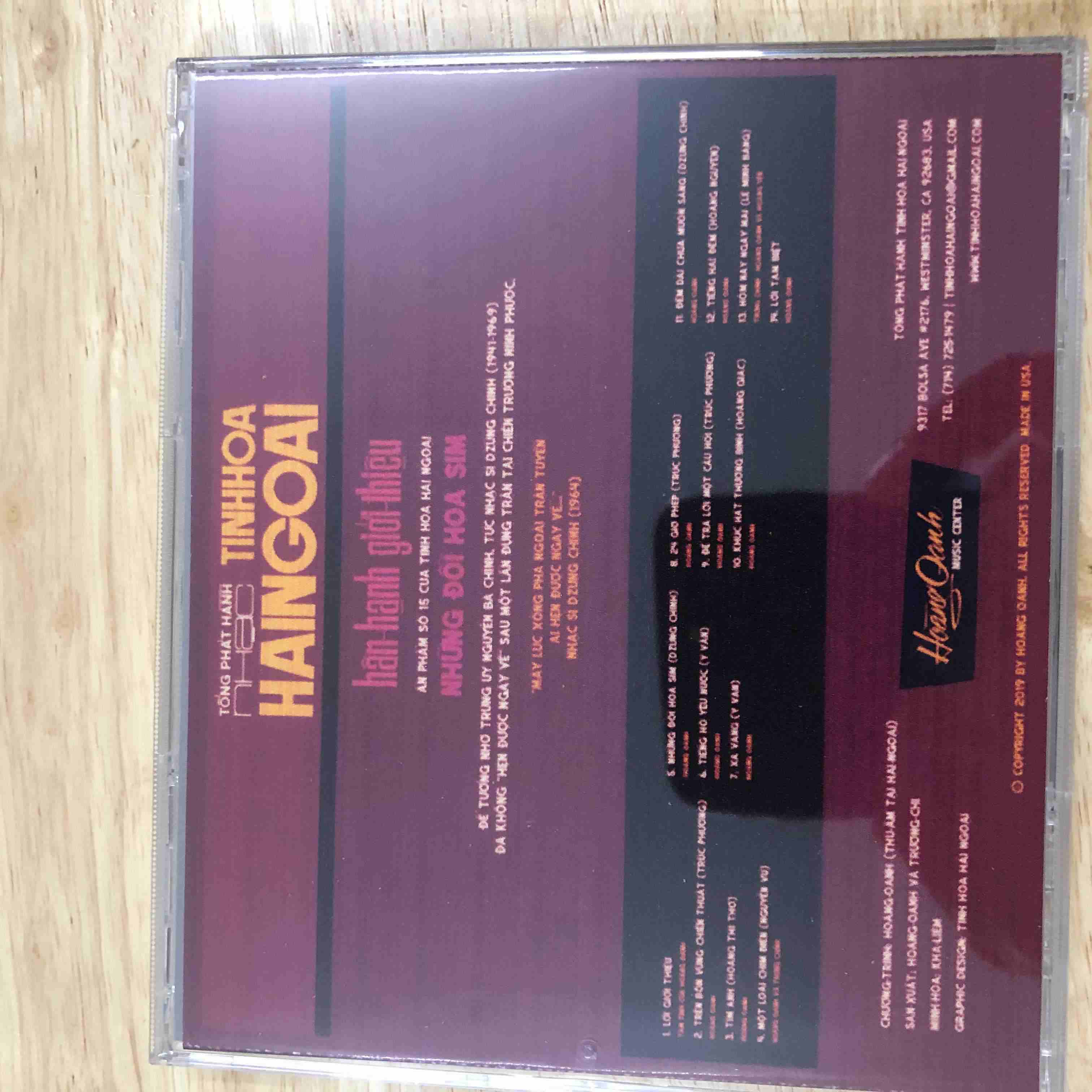 CD Những Đồi Hoa Sim - Tiềng Hát Hoàng Oanh - THHNCD02