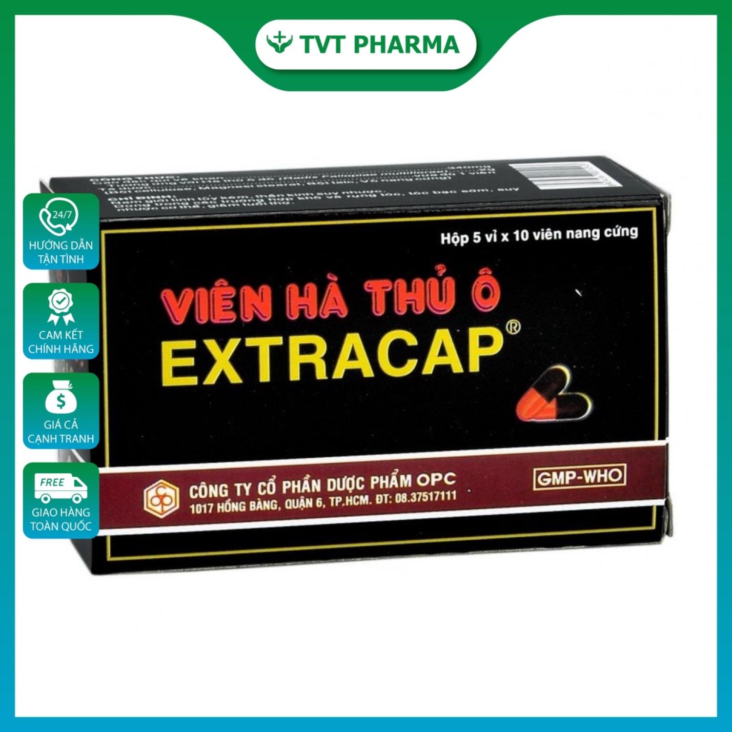Viên Hà Thủ Ô EXTRACAP (Hộp 50 viên)