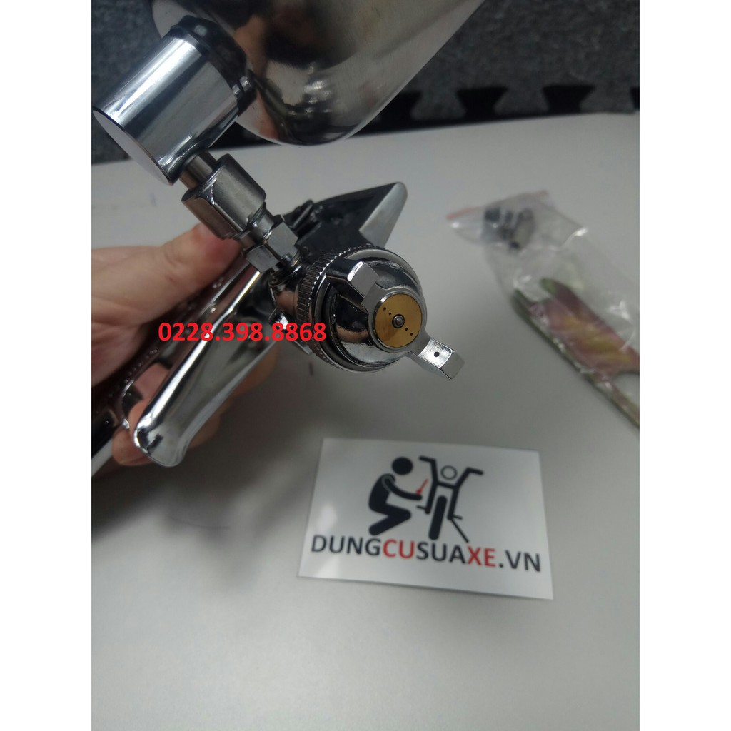 [HÀNG CHÍNH HÃNG] [ ẢNH THẬT] súng phun sơn H85 ca inox xịn [CHO KHÁCH XEM HÀNG]