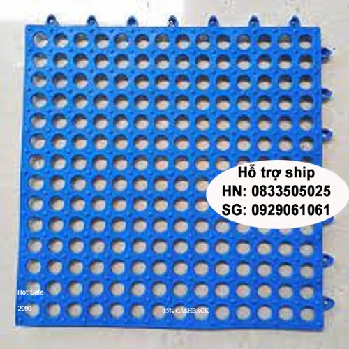 Doremiu - Tấm nhựa lót sàn chuồng chống lọt chân- có các khớp nối thành thảm nhựa lớn