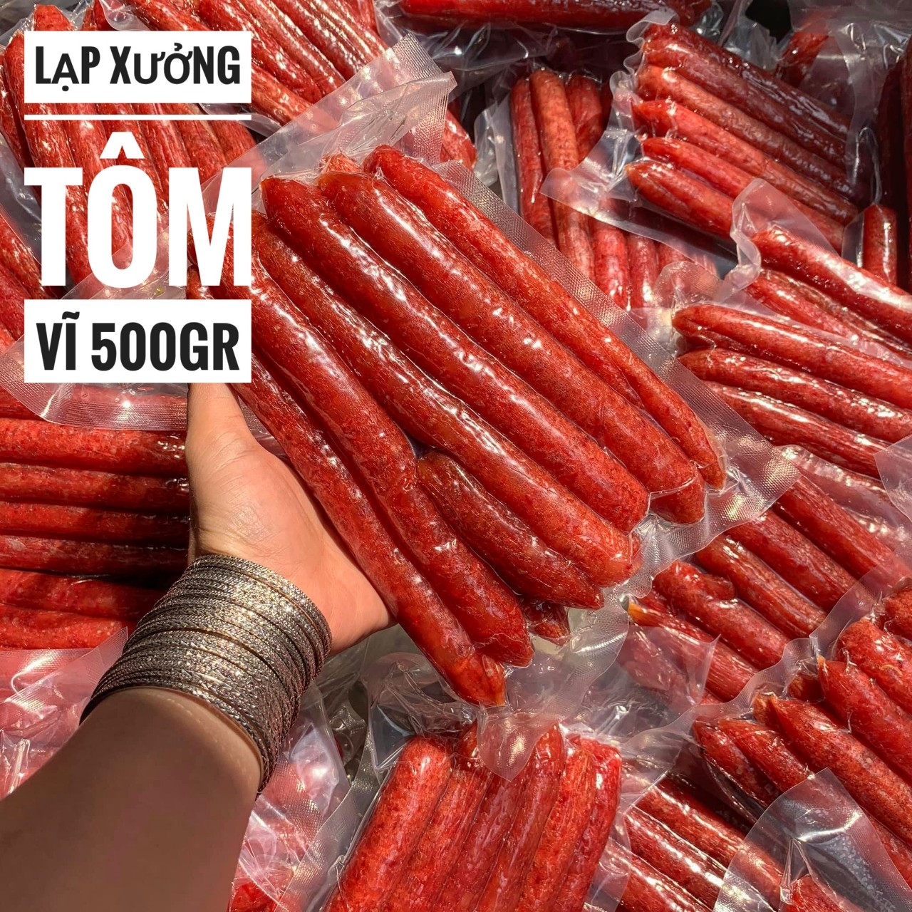 Lạp xưởng tôm - túi 500gr