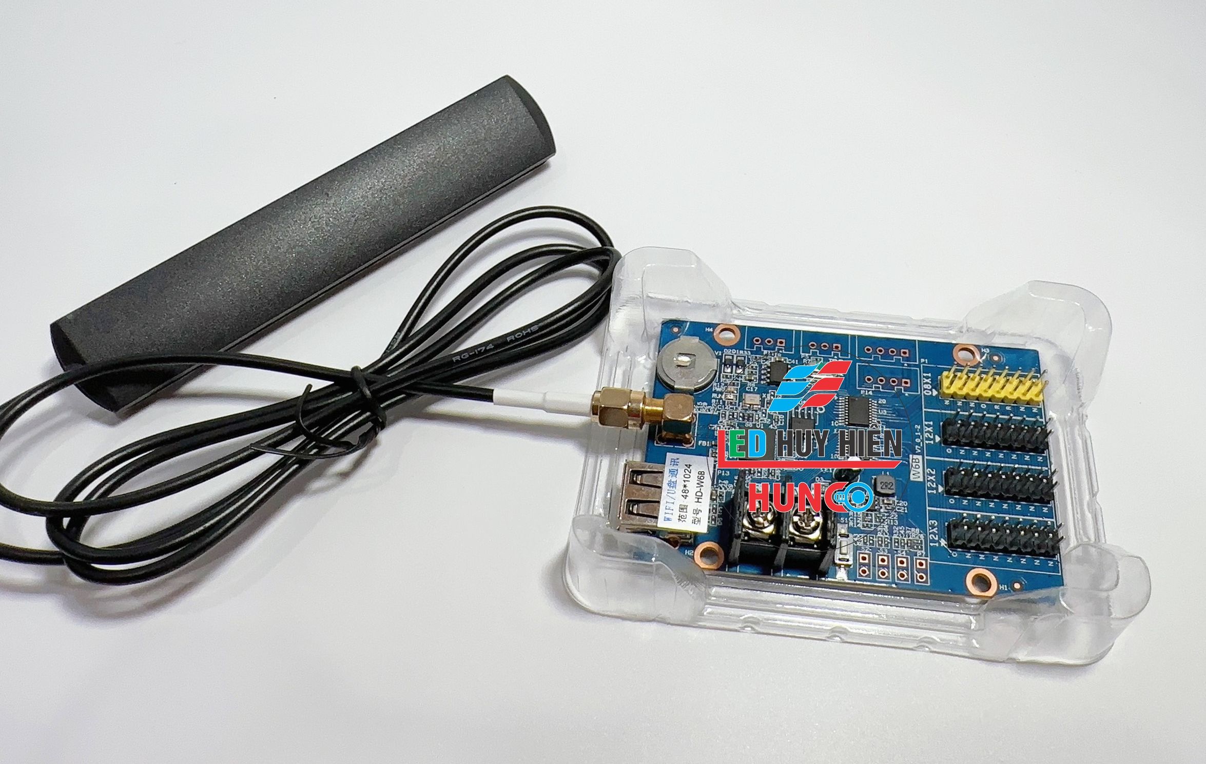 Card HD W6B (USB WIFI) hỗ trợ 3 tầng module Led 1 3 màu