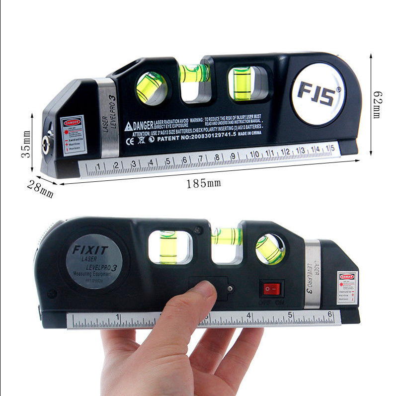 Thước đo laser - thước đo đa năng cầm tay giá rẻ PRO 3 - - Thước Nivo Laser - Thước Nivo laze đa năng - Thước Ni vô laze - Thước Ni vô Laser 3 chức năng - Cân bằng ngang. Thước đo laze siêu chuẩn