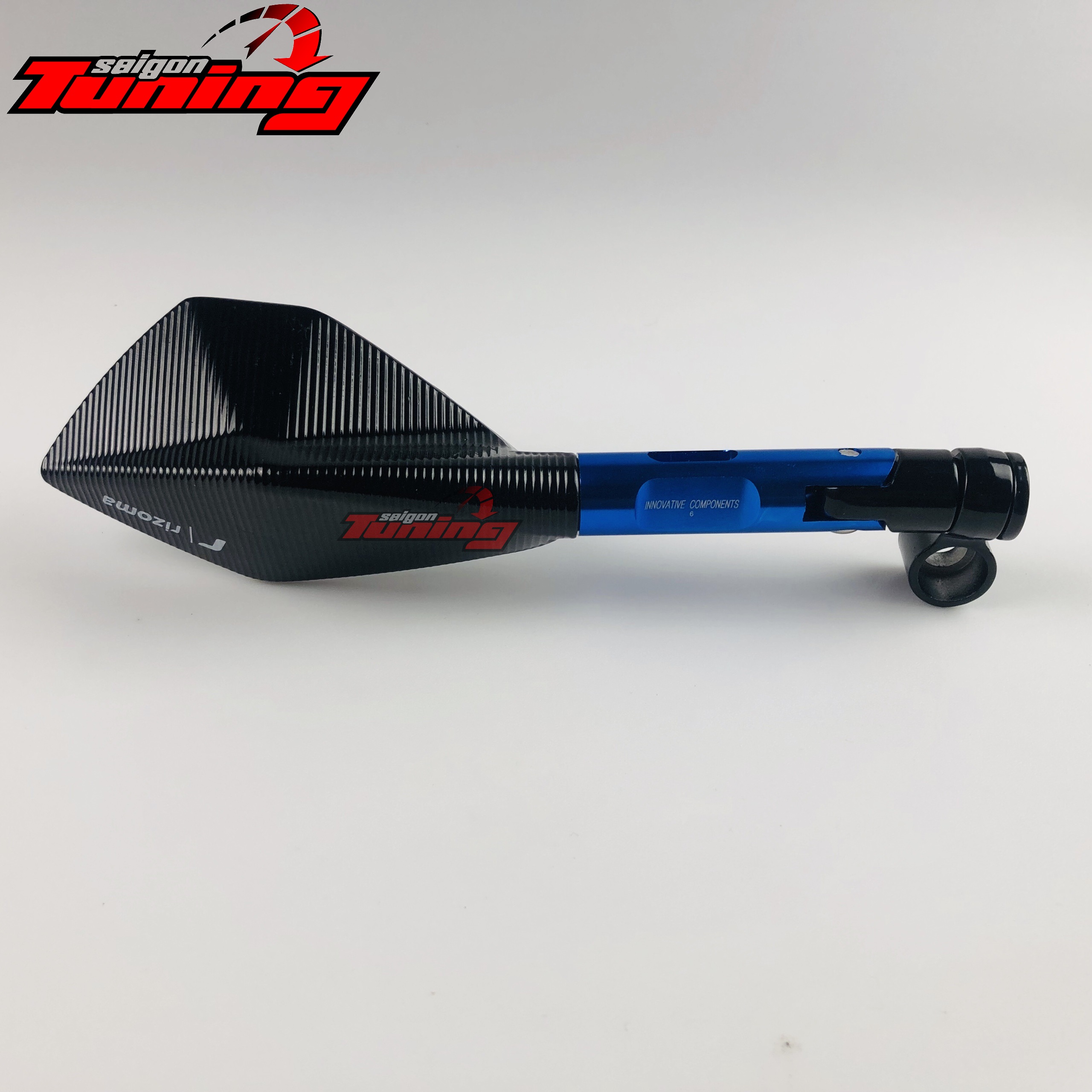 [HCM]Kính ( gương) trái chiếu hậu - Màu xanh Blue  SaigonTuning