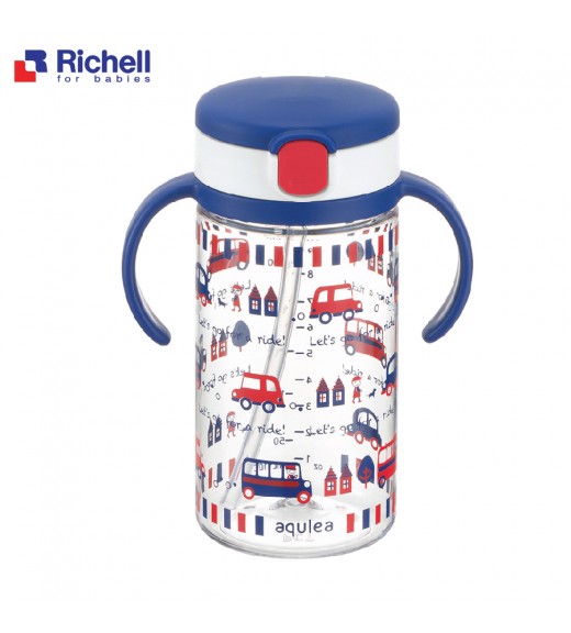 BÌNH ỐNG HÚT AQ RICHELL 320ML XANH RIDE