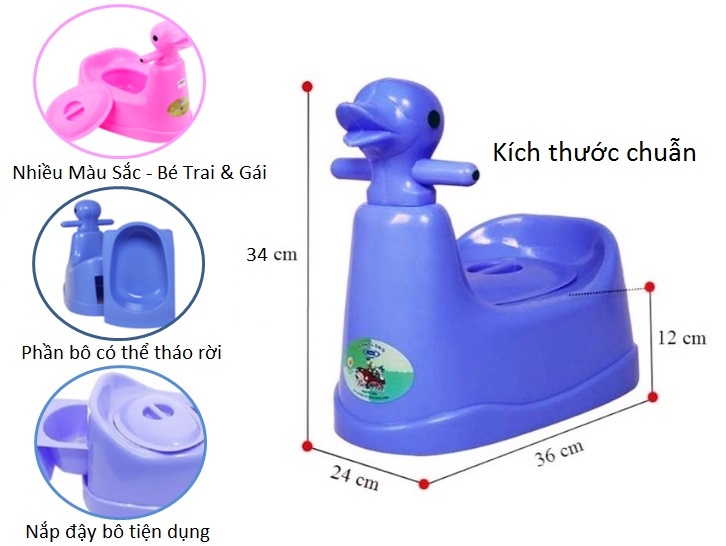 [M] Bô Vệ Sinh Hình Con Vịt Việt Nhật Có Khay Kéo Cho Bé Nhựa Cao Cấp Việt Nhật - kích thước: 36 x 27 x 34 cm - chất liệu: 100% chất liệu nhựa pp cao cấp - lòng bô thiết kế giống ngăn kéo, có thể tháo rời, thuận tiện khi dọn rửa
