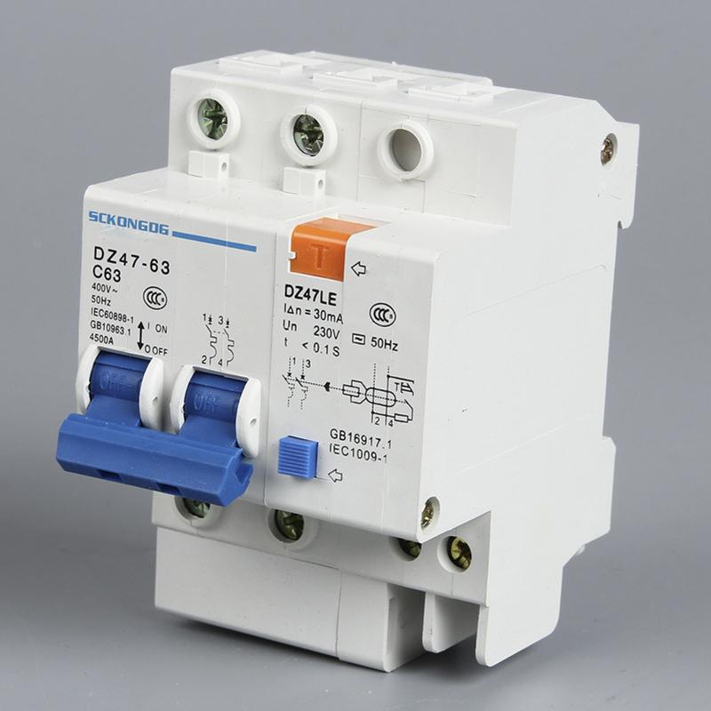 Cầu Dao tự Động Chống giật 30A/2P DZ47LE