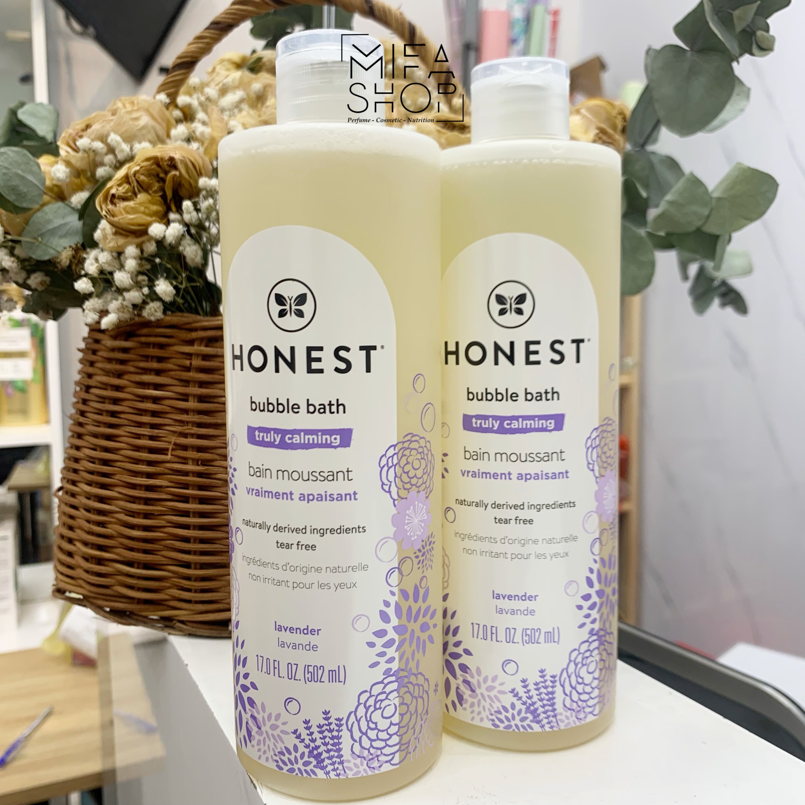 SỮA TẮM GỘI HONEST BUBBLE BATH TRULY CALMING LAVENDER 502ML