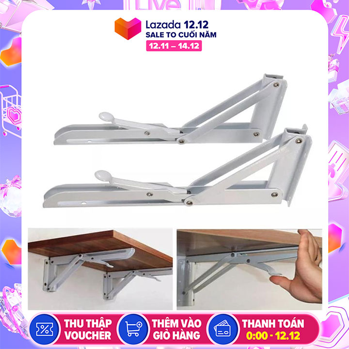 >> BÁO GIÁ BỘ GIÁ ĐỠ KE BÀN GẤP TREO TƯỜNG THÔNG MINH THÉP KHÔNG GỈ MAI LEE - HÀNG CHÍNH HÃNG | Shopee Lazada Sendo Tiki mới nhất 176 Bản Lề Ke Gập Thông Minh 25CM Bộ 2 Cái - Bàn Kệ Gấp Treo Gắn Tường Tải Trọng 6