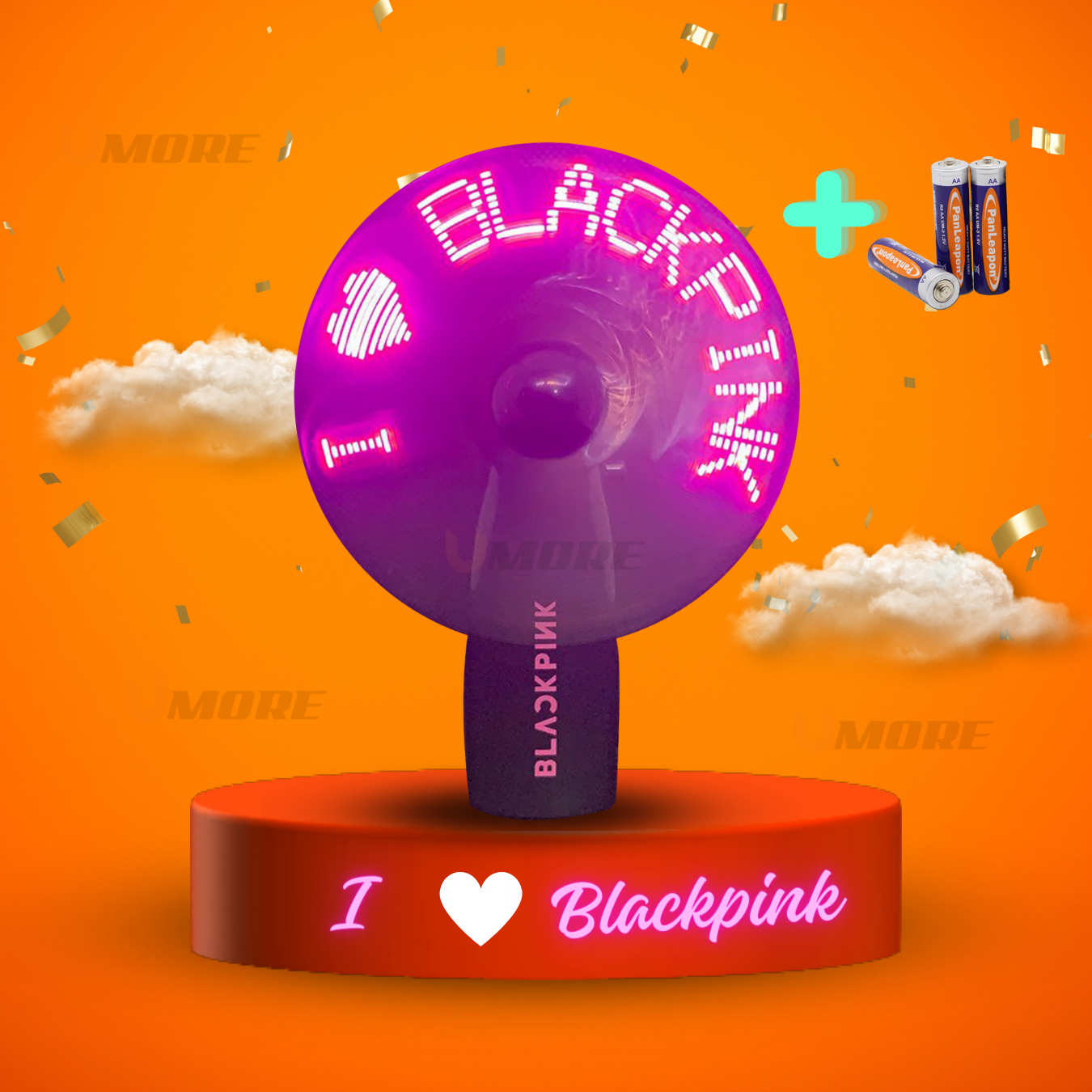 Blackpink, lisa, jisoo, rose, jennie auto led mini fan-blackpink lightstick