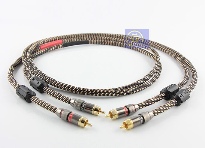 Cặp dây tín hiệu Monster STANDARD 100 hai đầu AV - KÈM CỤC CHỐNG NHIỄU chính hãng (màu Vàng)