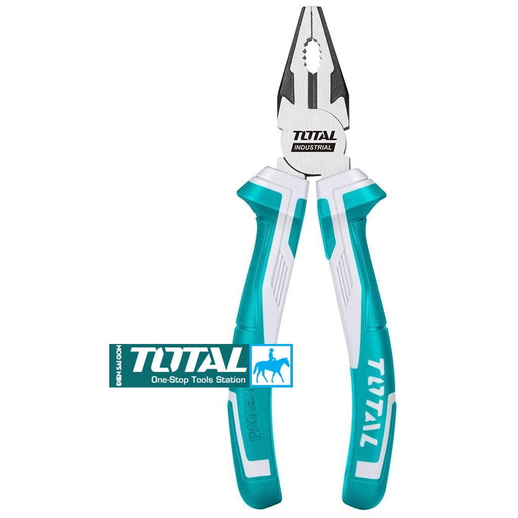 Kìm điện kìm răng dài 8inch thép cr-v total chính hãng tht210806