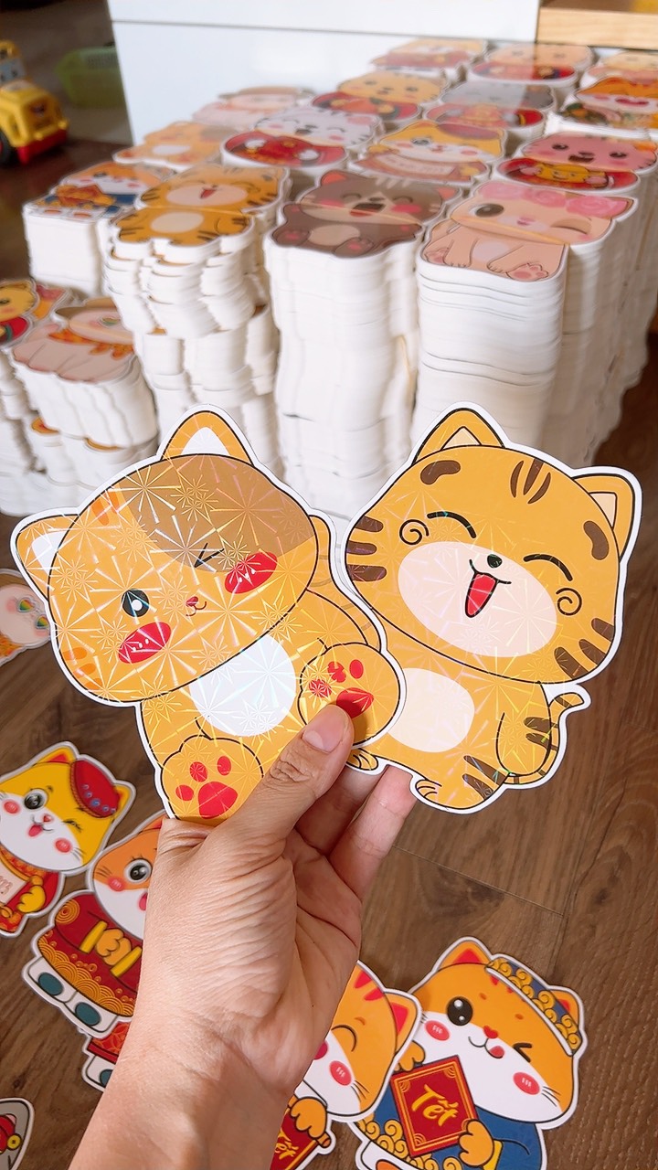 Combo 10 bao lì xì hoạt hình chibi 2024