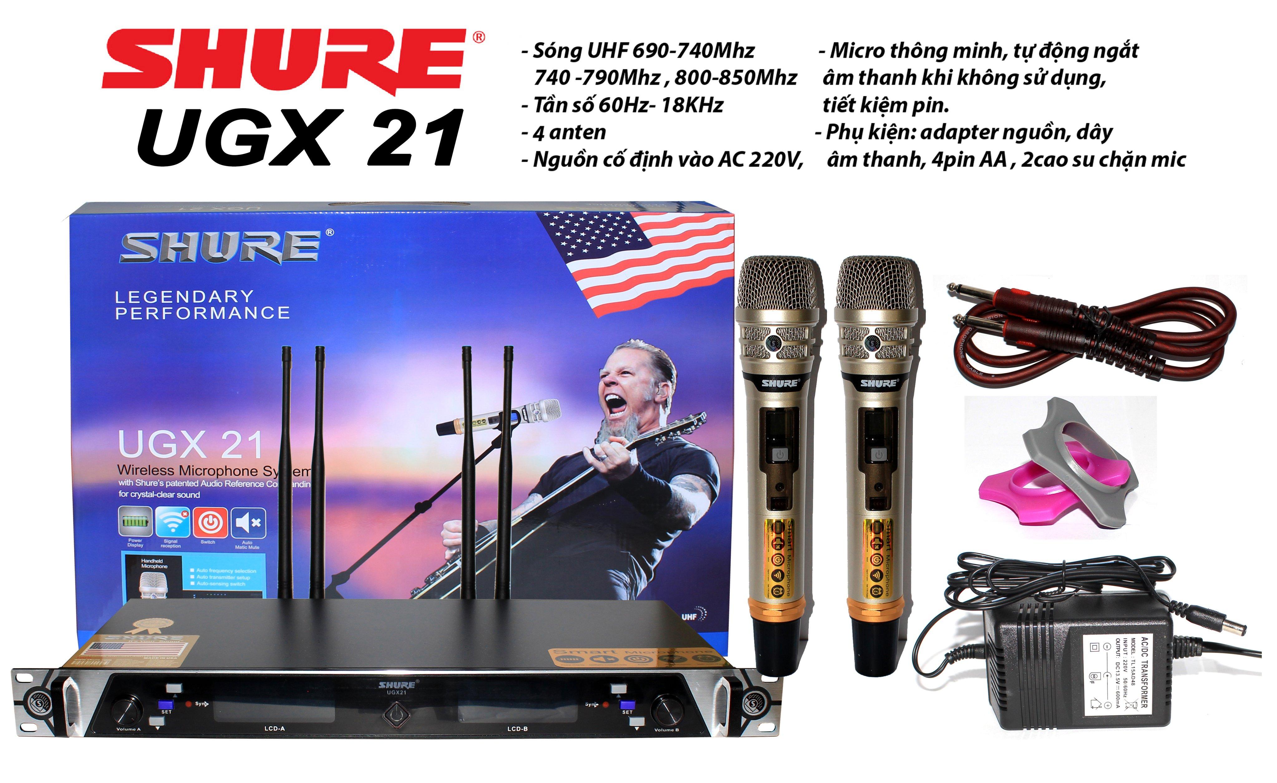 [HCM]Micro không dây cao cấp Shure UGX21