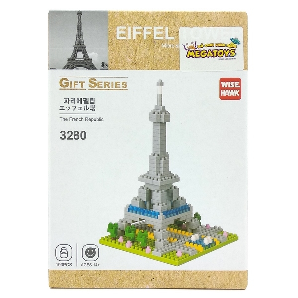 Fahasa - Mega Block - Ghép Hình Tháp Eiffel 3280 (193 Mảnh Ghép)