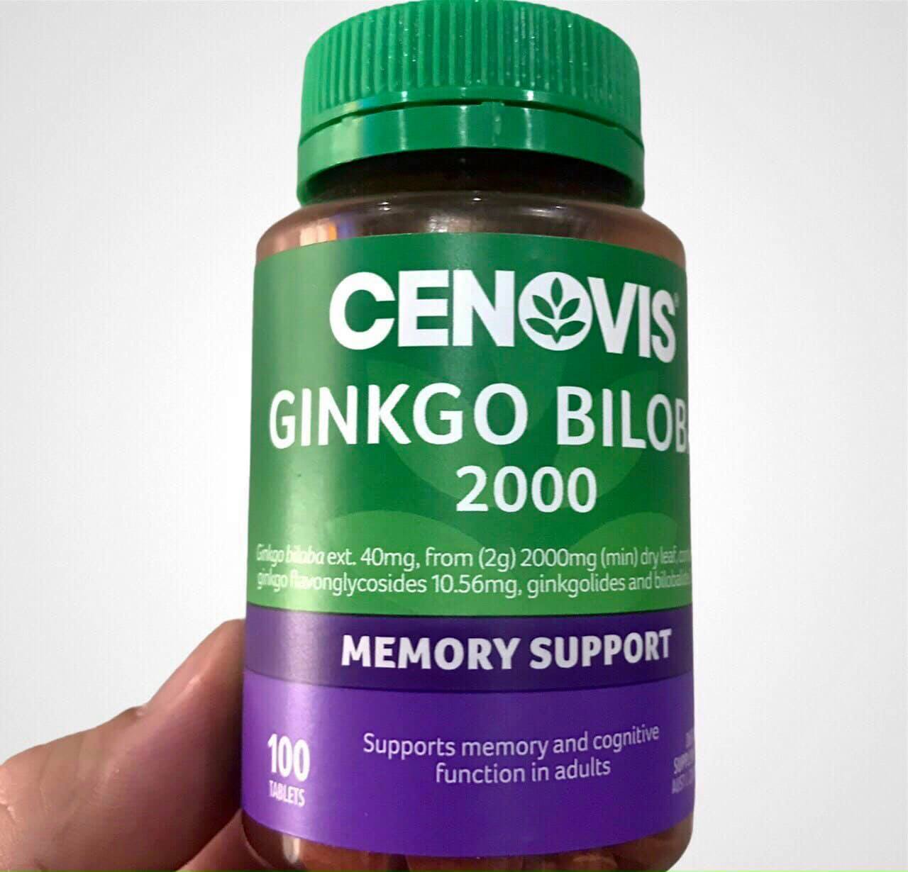 bổ não Cenovis Ginkgo Biloba 2000 (Úc)