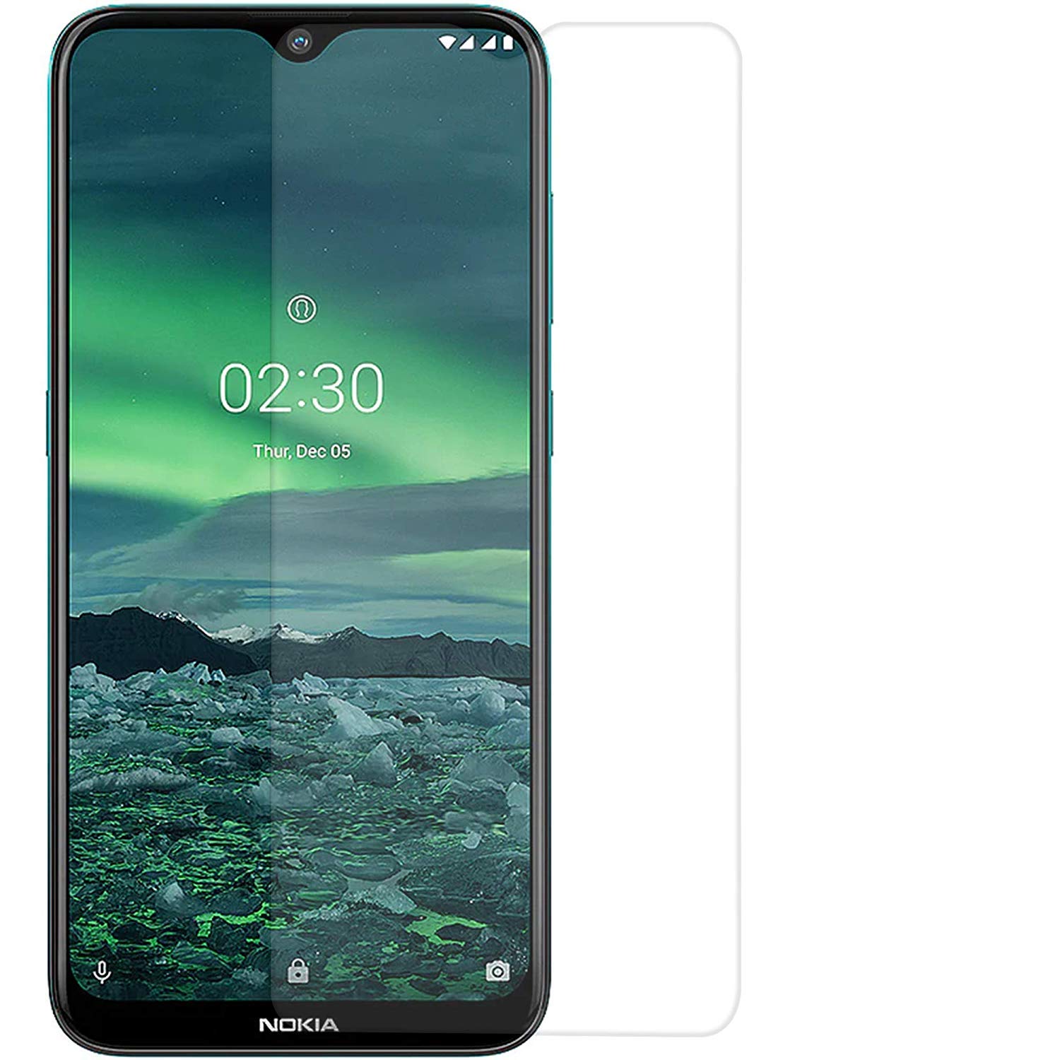 Kính cường lực trong suốt Nokia 2.3 (Kèm miếng lau)