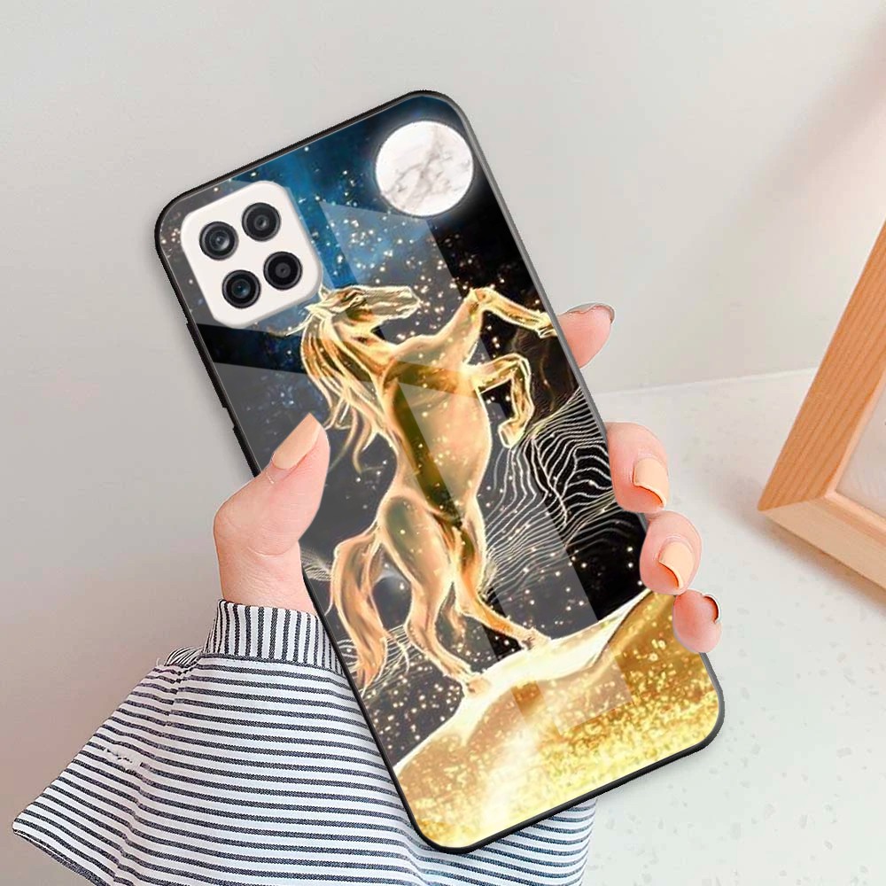 ỐP lưng sam sung A12 MẶT KÍNH CƯỜNG LỰC