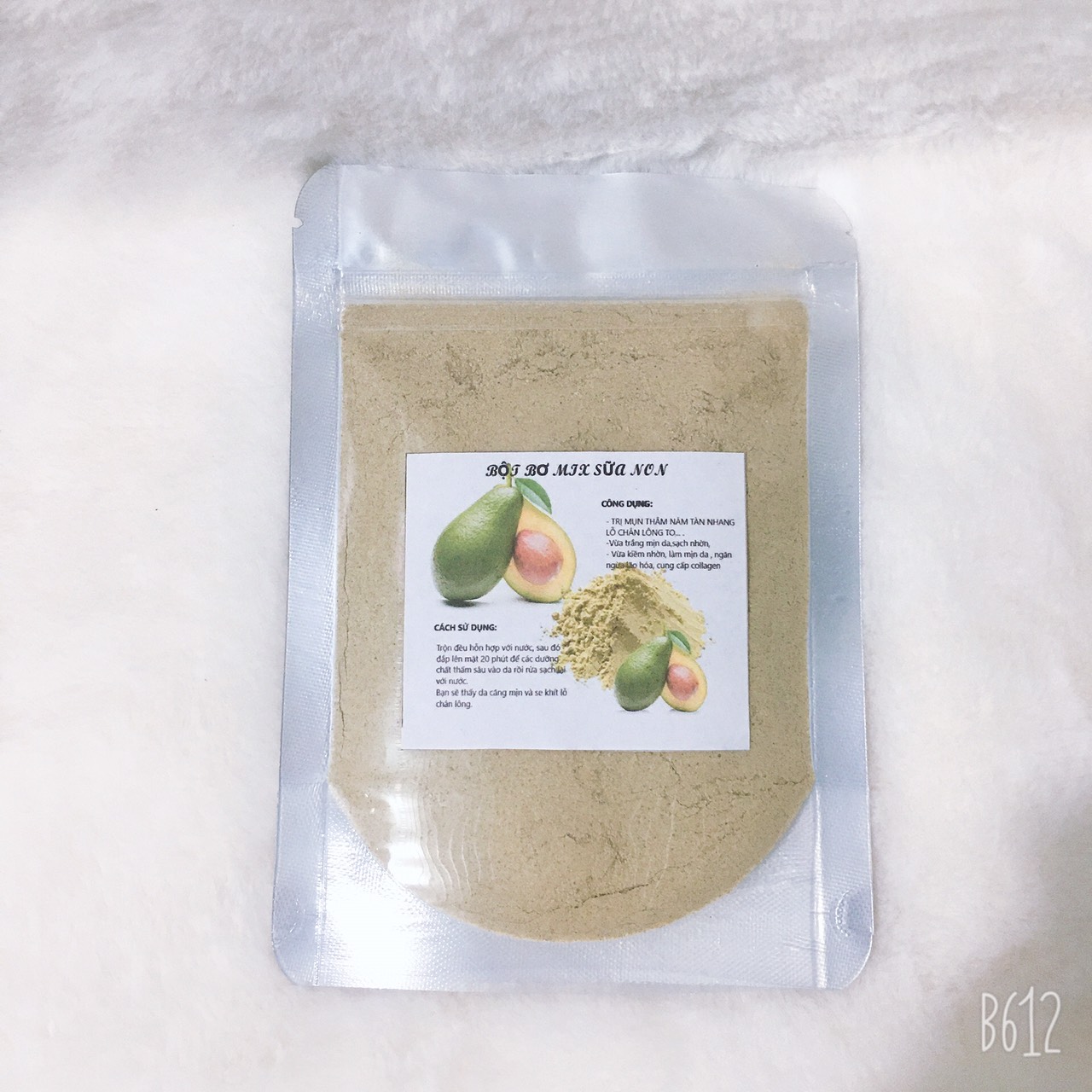 Handmade Avocado Powder Mixed with Milk - Skin Care (50Gr~100Gr)