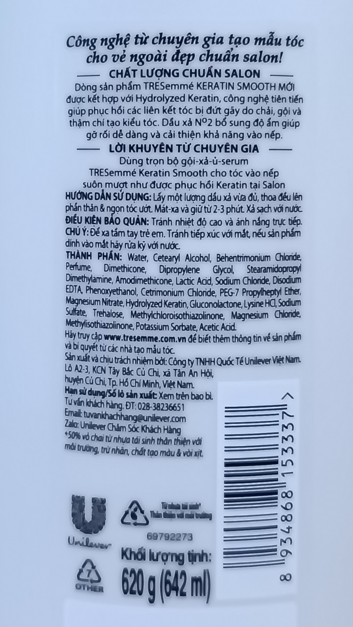 Dầu Xả Tóc Tresemme 620g - BACH HOA HV