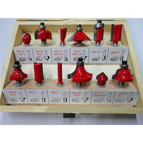 Bộ mũi phay gỗ,mũi soi gỗ 6.35mm-lưỡi phay gỗ
