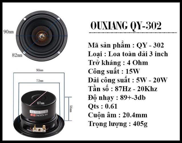 Loa toàn dải 3 inch QY-302