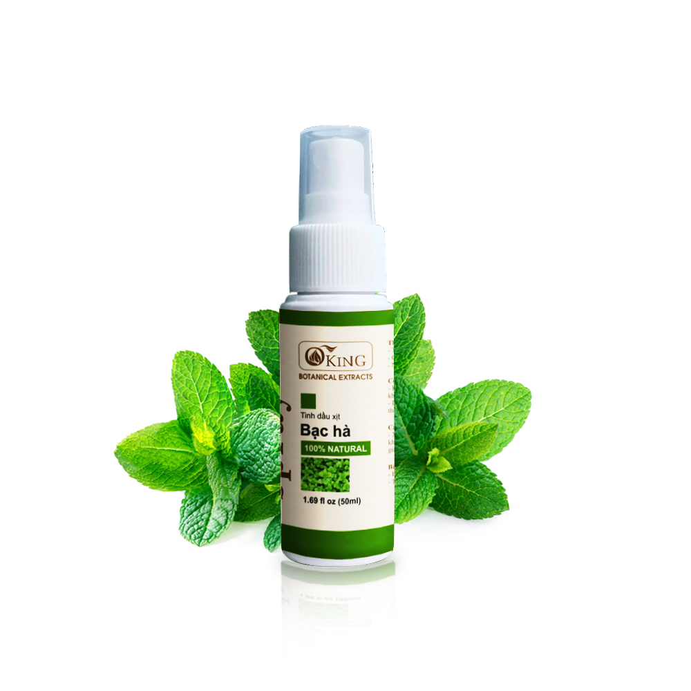 [HCM]Tinh dầu xịt phòng bạc hà OKING 50ml