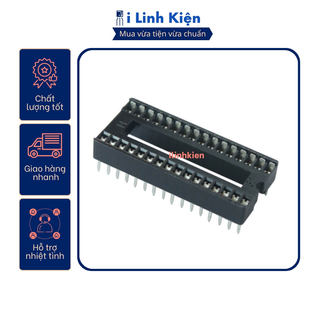 Đế IC 32 chân DIP-32 loại dẹp chất lượng tốt