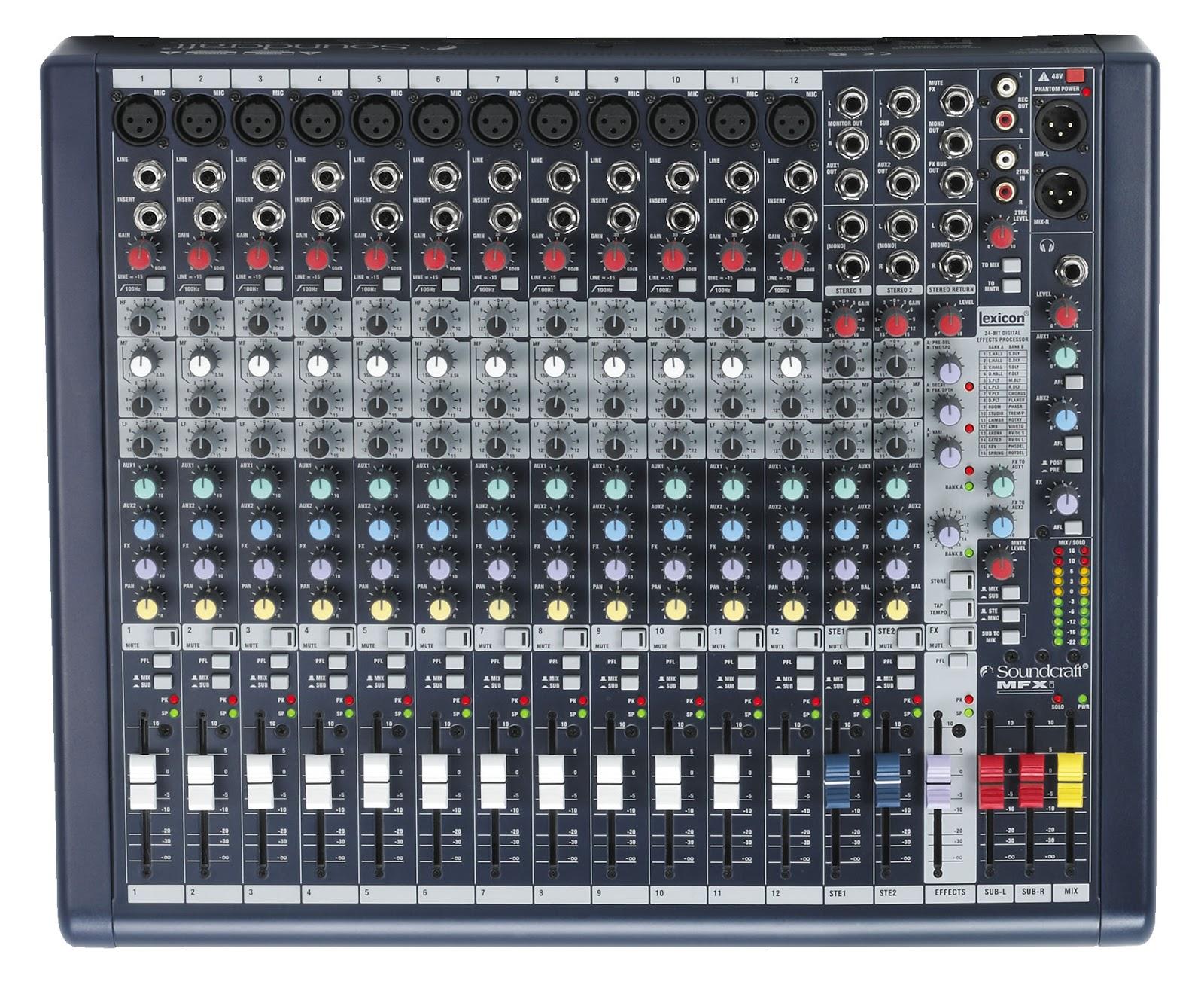 [HCM][Trả góp 0%]Mixer Soundcraft MFX12/2