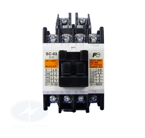 Contactor (Khởi động từ) Fuji Electric SC-03 9A, 4kW