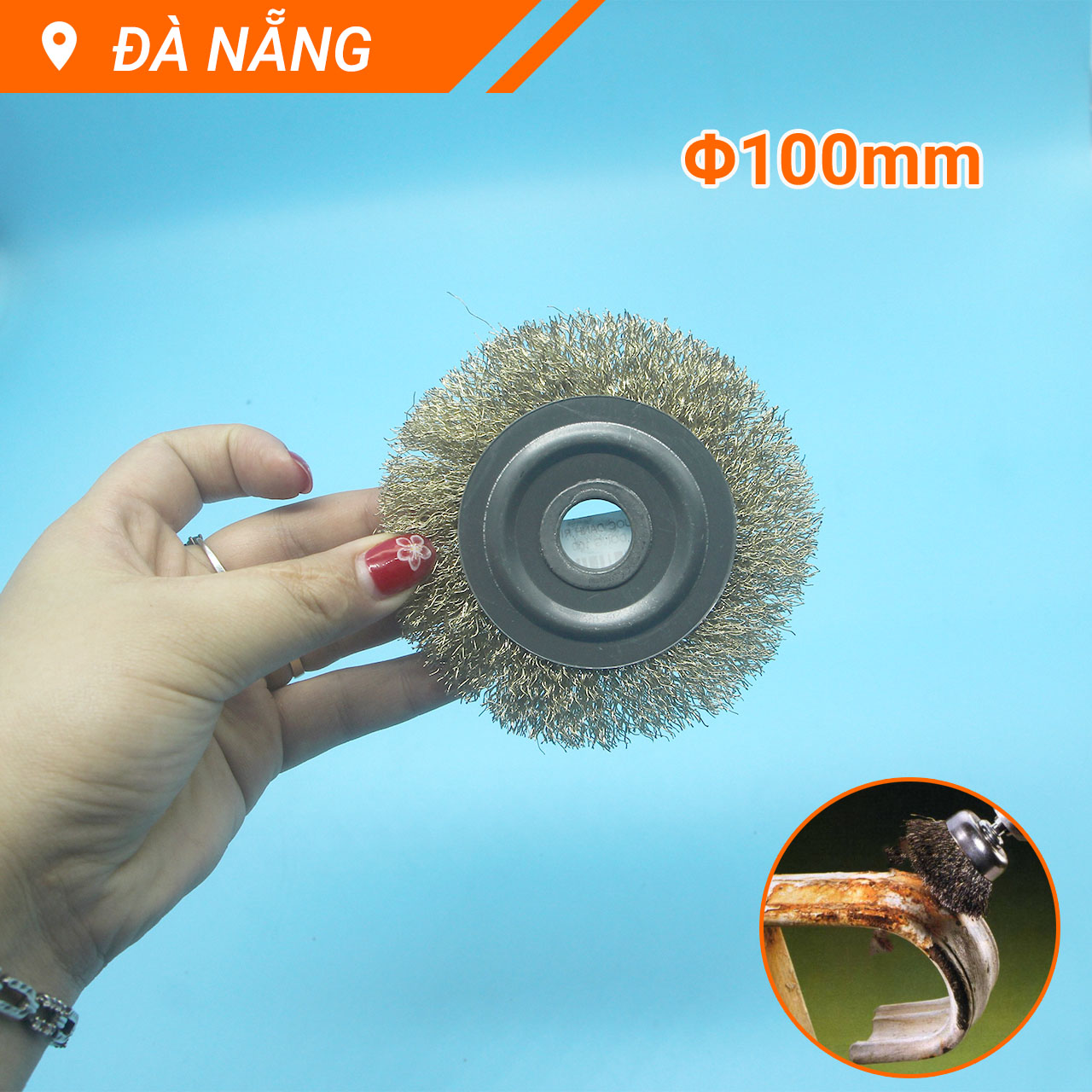 Đĩa đánh rỉ sắt mạ đồng